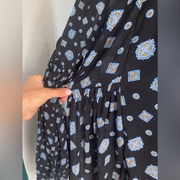 Collarless shirtdress Free People! NWT size L - Picture 5 of 16